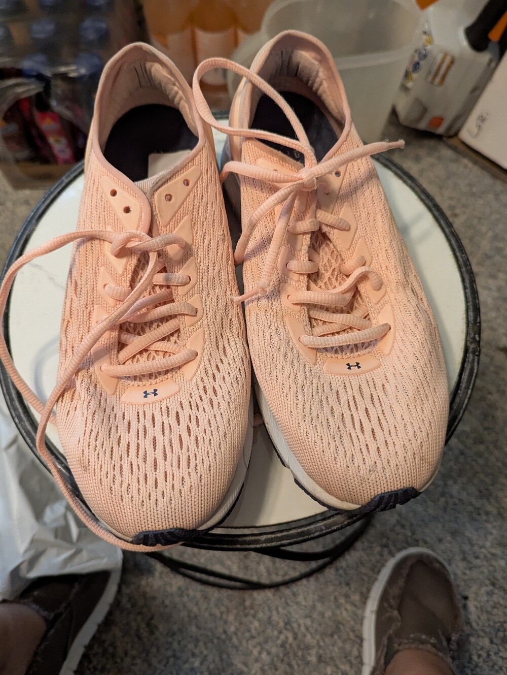 Women's Under Armour Hovr Sonic Peach Ltwt Sneaker Sz 8